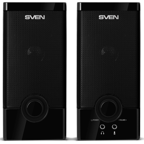 SVEN SPS-603, чёрный, акустическая система 2.0, USB, мощность 2x3 Вт(RMS)
