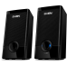 Колонки пластиковые SVEN 318, чёрный, акустическая система 2.0 (USB, мощность 2x2.5 Вт(RMS)), черный