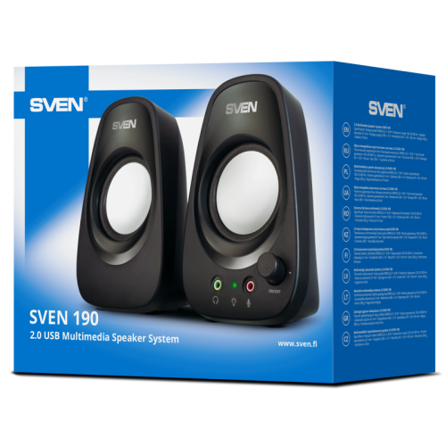АС SVEN 190, черный (6 Вт, питание USB)