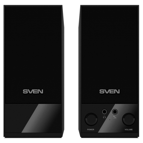 SVEN SPS-604, чёрный, акустическая система 2.0, мощность 2х2 Вт(RMS)