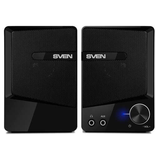 SVEN 248, чёрный, USB, акустическая система 2.0, мощность 2x3 Вт(RMS)
