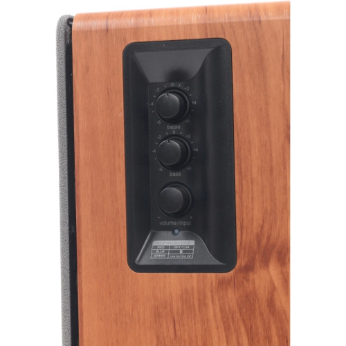 Акустическая система/ Колонки EDIFIER R1280DB Коричневый 21 Вт + 21 Вт. Частотная характеристика: 55 Гц-20кГц Выходы: оптический, коаксиальный, линейный 2 шт., Bluetooth. Пульт ДУ, колоночный кабель, аудиокабель RCA-RCA, аудиокабель 3.5 мм- RCA, волоконно