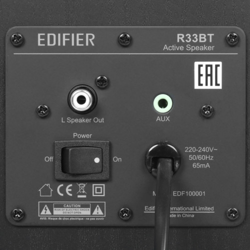 Акустическая система/ Колонки EDIFIER R33BT Чёрный 10 Вт. Bluetooth 5.0, 3.5мм аудио кабель