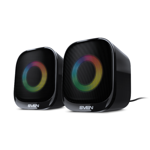 АС SVEN G345, черный, акустическая система 2.0   (10 Вт, RGB, питание USB, Bluetooth)