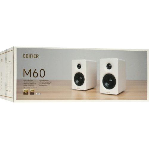 Акустическая система/ Колонки EDIFIER M60 Чёрный 66 Вт. Bluetooth: 5.3. Функция воспроизведения аудио файлов с флеш-носителей отсутствует. В комплекте: подставки под колонки*2, зарядный кабель, колоночный кабель, USB-C - USB-C аудио кабель, 3,5 мм-RCA