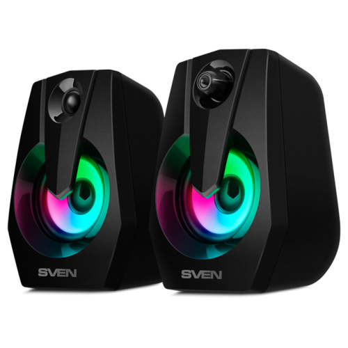 Колонки АС SVEN 370, черный (6 Вт, питание USB, подсветка)