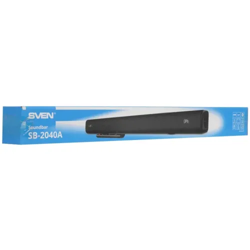 Саундбар SVEN SB-2040A, черный (40 Вт, Bluetooth, HDMI, ПДУ, Optical, USB, дисплей)