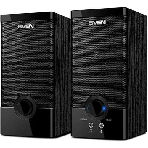 SVEN SPS-603, чёрный, акустическая система 2.0, USB, мощность 2x3 Вт(RMS)