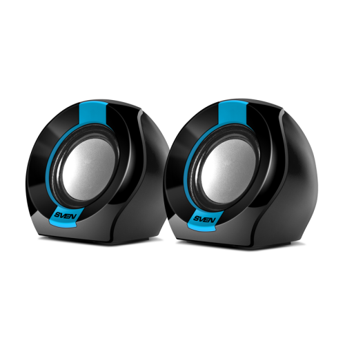 SVEN 150, чёрный-синий, USB, акустическая система 2.0, мощность 2x2,5 Вт(RMS) SVEN 150, чёрный-синий, USB, акустическая система 2.0, мощность 2x2,5 Вт(RMS)