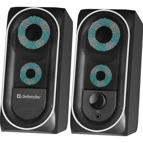 Defender Акустическая 2.0 система Solar 2 8Вт, подсветка, питание от USB