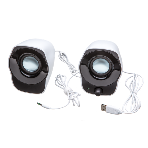 Колонки/ Speaker  System 2.0 Logitech Z120, Stereo, 2*1.2Вт, 3.5 mm input  Black&White, BOX