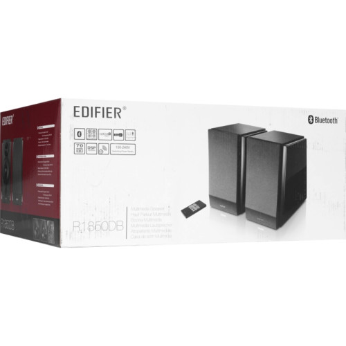 Акустическая система/ Колонки EDIFIER R1850DB Чёрный 70 Вт. Частотный диапазон: 60Гц-20кГц. Bluetooth 5.1. В комплекте: пульт ДУ, кабель 3.5.мм-RCA, кабель RCA-RCA, оптический аудио кабель, колоночный кабель