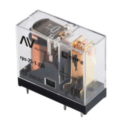 Реле промежуточное/ Реле промежуточное РП slim 25/1 10A 230В AC AVERES