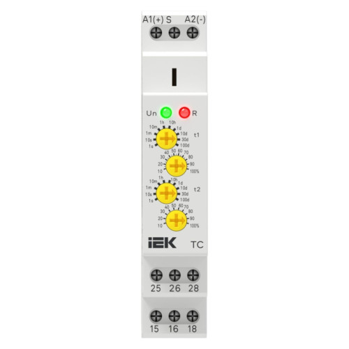 Реле циклическое/ Реле циклическое TC реверсивное 2 контакта 12-240В AC/DC AC