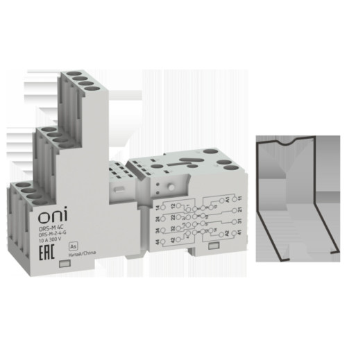 Розетка трехъярусная/ Розетка трехъярусная ORS-M для реле ORM 4C