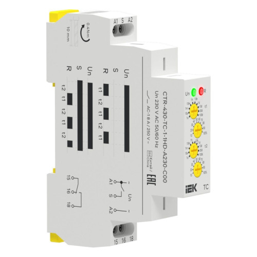 Реле циклическое/ Реле циклическое TC 1 контакт 230В AC