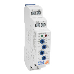 Реле контроля фаз/ Реле контроля фаз OptiRel D PHS-3-1M-05-PN-1 повышенного/пониженного ассиметрии трехфазный+N 1СО