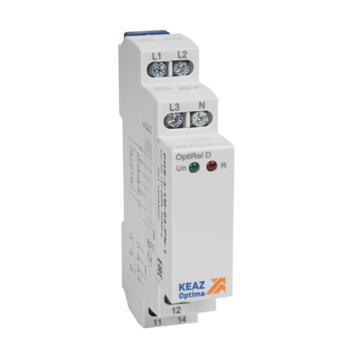 Реле контроля фаз/ Реле контроля фаз OptiRel D PHS-3-1M-03-PN-1 чередования обрыва фаз трехфазный+N 1СО