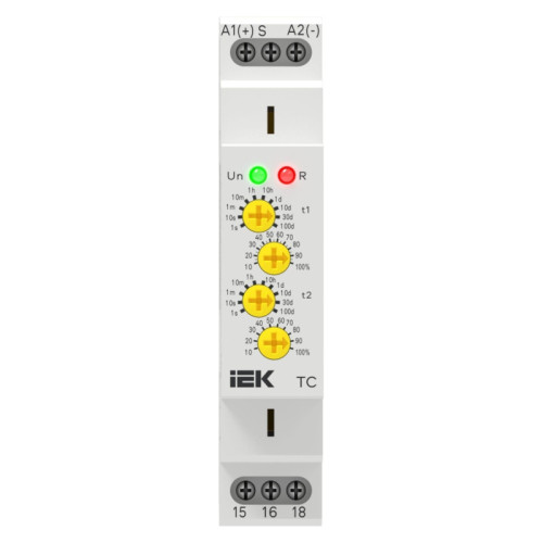 Реле циклическое/ Реле циклическое TC 1 контакт 24-240В AC/DC