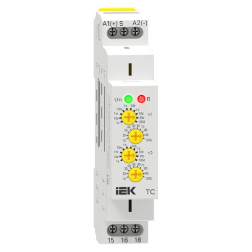 Реле циклическое/ Реле циклическое TC 1 контакт 24-240В AC/DC