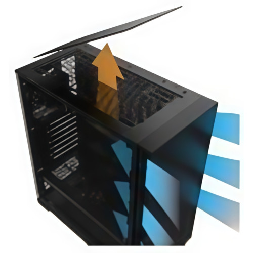 Корпус без блока питания/ Case Raijintek OPORA A7, Midi-Tower, 4x120mm, 2xUSB-A 3.0 + 1xUSB-C, ATX, mATX, mITX Black
