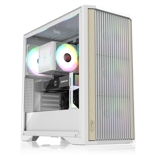 Корпус без блока питания/ Case Raijintek AGOS MAX, Midi-Tower, TG, 1x140mm ARGB, 2xUSB 3.0 + 1xUSB 2.0, E-ATX, ATX, mATX, mITX White