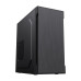 Корпус без блока питания/ Foxline FL-708-U31 mATX case, black, w/o PSU, w/1xUSB2.0+1xUSB3.0, no pwr cord, w/o FAN