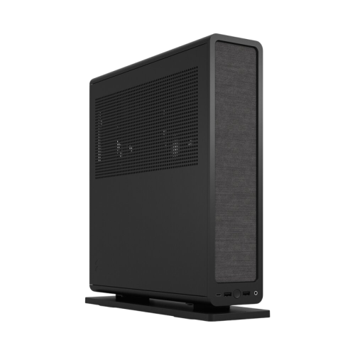 Корпус без блока питания/ Case Fractal Design Ridge, 2x140mm, 2xUSB-A 3.2 + 1xUSB 3.2 Type-C, SFX PSU Support, mITX Black