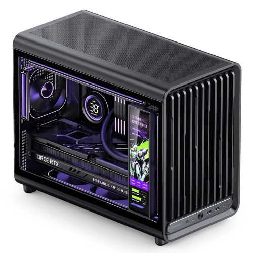 Корпус без блока питания/ Case JONSBO D33, Mini-Tower, TG, no fan, 2xUSB-A 3.0 + 1xUSB-C 3.2, mATX, mITX Black