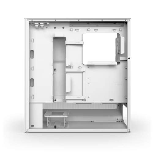 Корпус ПК без блока питания/ Case NZXT H5 Flow RGB, Midi-Tower, TG, 4x120mm RGB, 1xUSB-A 3.2 + 1xUSB-C 3.2, E-ATX, ATX, mATX, mITX White