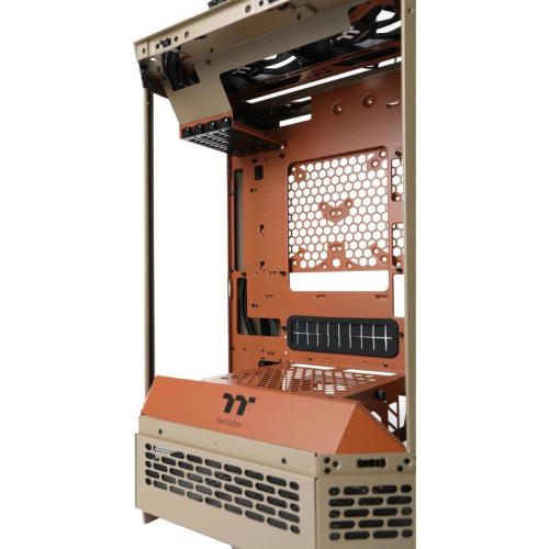 Корпус Thermaltake The Tower 300 Gravel Send коричневый mATX 8x120mm 6x140mm 2xUSB3.0 audio bott PSU [CA-1Y4-00SGWN-00]