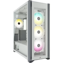 Корпус без блока питания/ Case Corsair iCUE 7000X RGB, Full-Tower, TG, 4x140mm RGB, 4xUSB-A 3.0, 1xUSB 3.2 Type-C, E-ATX, ATX, mATX, mITX White