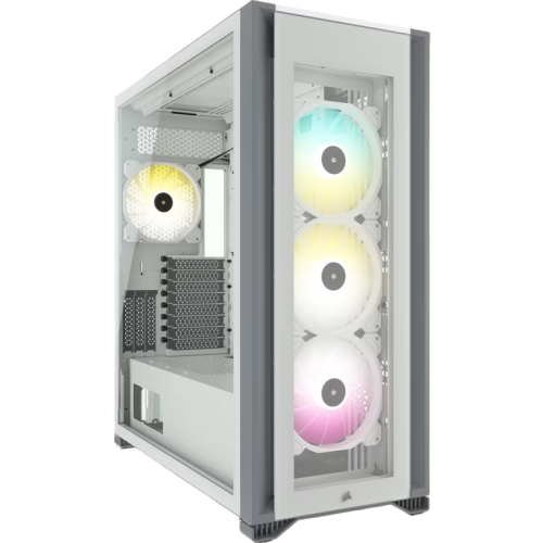 Корпус без блока питания/ Case Corsair iCUE 7000X RGB, Full-Tower, TG, 4x140mm RGB, 4xUSB-A 3.0, 1xUSB 3.2 Type-C, E-ATX, ATX, mATX, mITX White