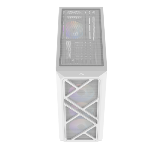 Корпус ПК без блока питания/ Case SAMA S41 White, Midi-Tower, TG, 4x120mm ARGB, 2xUSB 3.0 + 1xUSB 3.2 Type-C, ATX, mATX, mITX White
