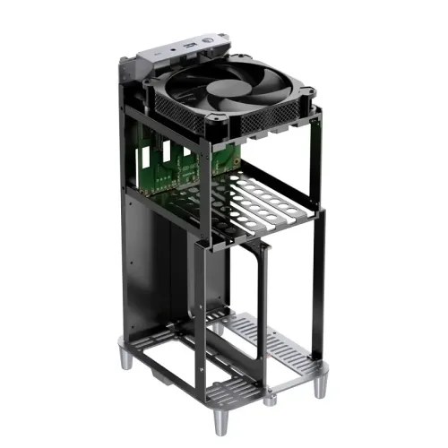 Корпус без блока питания/ Case JONSBO N1, Desktop SFF, 1x140mm, 1xUSB-A 3.0 + 1xUSB-C 3.2, SFX PSU Support, mITX Gray