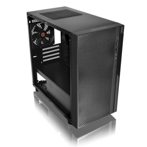Корпус Thermaltake Versa H18 Window черный mATX 4x120mm 3x140mm 2xUSB2.0 1xUSB3.0 audio bott PSU [CA-1J4-00S1WN-00]