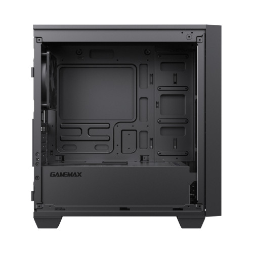 Компьютерный корпус, без блока питания mATX/ Gamemax M61 mATX case, black, w/o PSU, w/1xUSB3.0+1xType-C, w/1x12cm rear fan