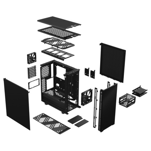 Корпус ПК без блока питания/ Case Fractal Design Define 7 Compact Solid, Midi-Tower, 1x120mm + 1x140mm, 2xUSB-A 2.0 + 2xUSB-A 3.0 + 1xUSB 3.2 Type-C ATX, mATX, mITX Black Корпус ПК без блока питания/ Case Fractal Design Define 7 Compact Solid, Midi-Tower, 1x120mm + 1x140mm, 2xUSB-A 2.0 + 2xUSB-A 3.0 + 1xUSB 3.2 Type-C ATX, mATX, mITX Black
