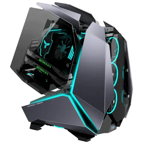 Корпус без блока питания/ Case JONSBO MOD-5, Full-Tower, TG, no fans, 2xUSB-A 3.0 + 1xUSB-C 3.2, ATX, mATX, mITX Gray