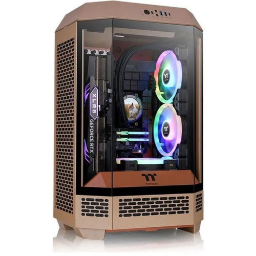 Корпус Thermaltake The Tower 300 Gravel Send коричневый mATX 8x120mm 6x140mm 2xUSB3.0 audio bott PSU [CA-1Y4-00SGWN-00]