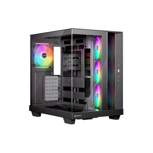 Корпус ПК без блока питания/ Case be quiet! LIGHT BASE 500 LX, Midi-Tower, TG, 4x120mm ARGB, 2xUSB-A 3.2, 1xUSB 3.2 Type-C, ATX, mATX, mITX Black