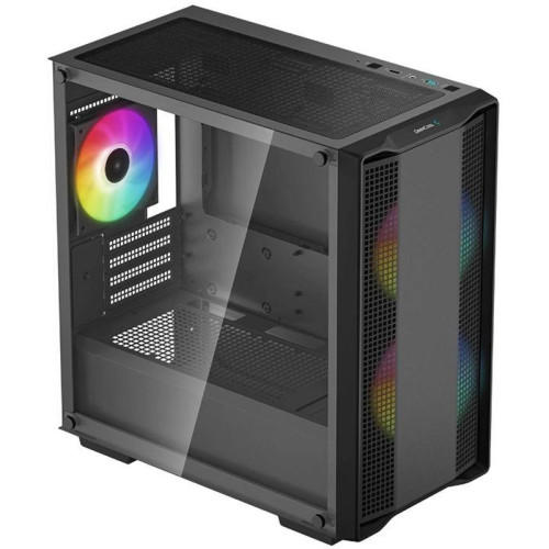 Корпус Deepcool CC360 ARGB черный mATX 5x120mm 4x140mm 1xUSB2.0 1xUSB3.0 audio bott PSU [R-CC360-BKAPM3-G-1]