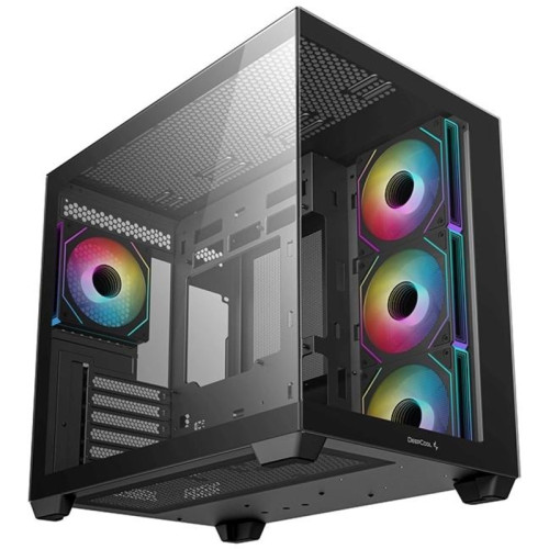 Корпус Deepcool CG530 4F черный ATX 2x120mm 2x140mm 2xUSB2.0 1xUSB3.0 audio bott PSU [R-CG530-BKADA4-G-1]