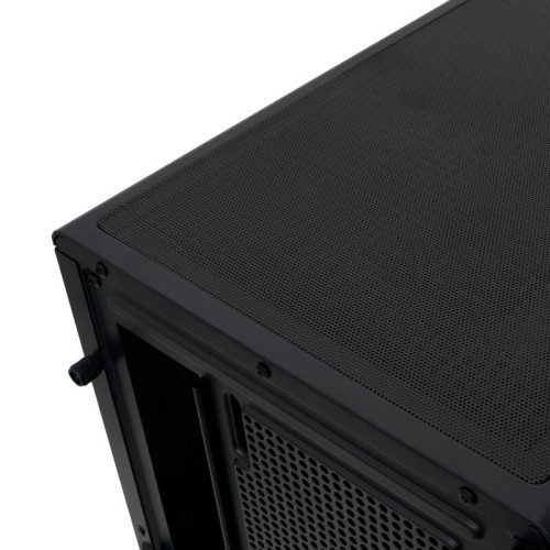 Корпус без блока питания/ HSPD F510, Panoramic Mid Tower, Black, TG, 0.5 SPCC, no fans ATX, mATX, mITX 180/280/160mm 1x2.5
