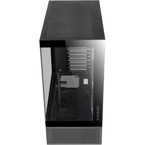 Корпус Azza TIARA черный без БП ATX 4x120mm 2xUSB3.0 1xUSB3.1 audio bott PSU