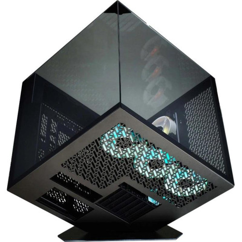Корпус Azza CUBE PLUS черный без БП ATX 6x120mm 2xUSB3.0 audio bott PSU