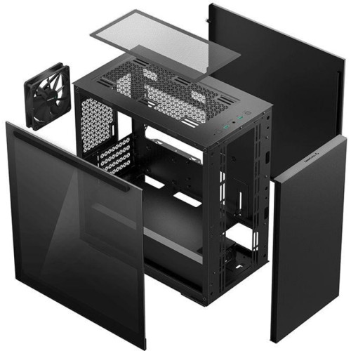 Корпус Deepcool MACUBE 110 черный без БП mATX 1x120mm 2xUSB3.0 audio bott PSU