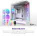 Корпус без блока питания/ Case NZXT H9 Flow RGB+ (2025), Midi-Tower, TG, 6x140mm RGB + 1x120mm RGB, 2xUSB-A 3.2 + 1xUSB-C 3.2, E-ATX, ATX, mATX, mITX White