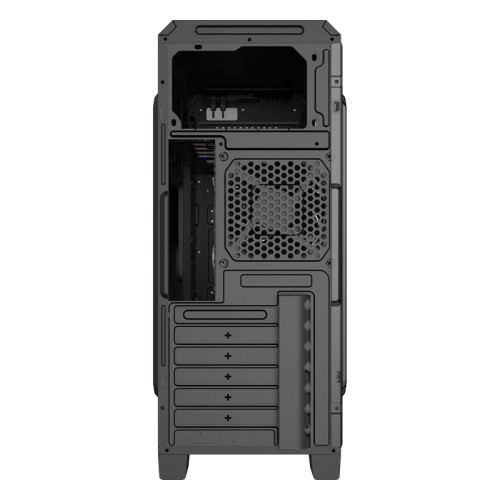 Компьютерный корпус, без блока питания ATX/ Gamemax G562 Matrix ATX case, black, w/o PSU, w/1xUSB3.0+2xUSB2.0, w/1x12cm 32xLeds Blue LED rear fan