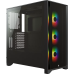 Корпус без блока питания/ Case Corsair iCUE 4000X RGB, Midi-Tower, TG, 3x120mm RGB, 1xUSB-A 3.2, 1xUSB 3.2 Type-C, E-ATX, ATX, mATX, mITX Black